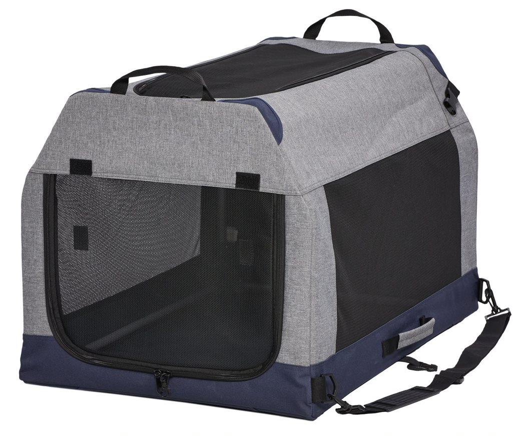 Midwest Canine Camper Pop-Up Tent Soft Folding Dog Crate - Gray - 30" X 20" X 19.5" In  