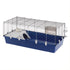 Ferplast Rabbit 120 Cage Hutch with Ramp - Blue - L:46.5" X W: 20" X H: 19.5" Inches  