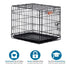 Midwest I-Crate Single Door Metal Folding Dog Crate with Divider Panel - 24" X 18" X 19" Inches  