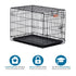 Midwest I-Crate Single Door Metal Folding Dog Crate with Divider Panel - 30" X 19" X 21" Inches  