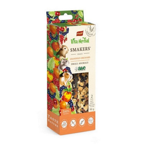 A&E Cage Company Vita Herbal Smakers Grandpa's Orchard Small Animal Treats -  2 Pack