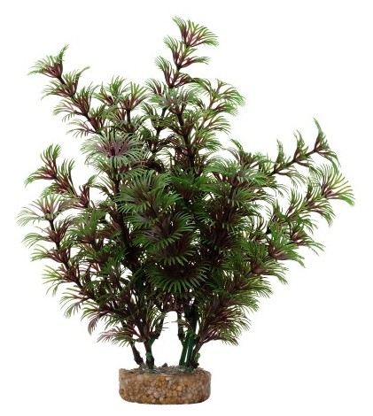 Fluval AquaLife Red and Green Cabomba Plastic Plant Aquarium Décor - 8 Inch Inch