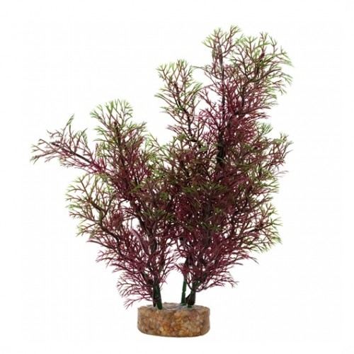 Fluval AquaLife Red and Green Foxtail Plastic Plant Aquarium Décor - 8 Inch Inch
