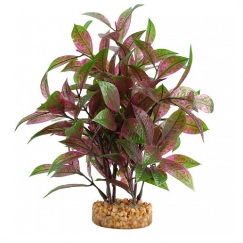 Fluval AquaLife Broad Leaf Ludwigia Plastic Plant Aquarium Décor - 10 Inch