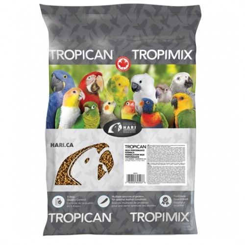 Hagen Hari Tropican High-Performance Peanuts and Sunflower 4MM Granules Parrot Bird Food - 25 Lbs