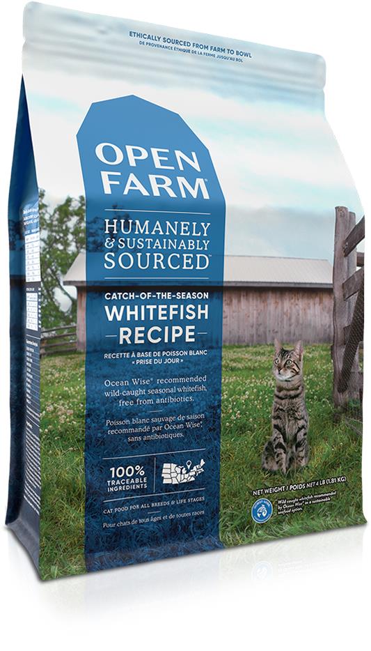 Open Farm Catch of Season Grain-Free Whitefish Recipe Dry Cat Food - 4 Lbs  