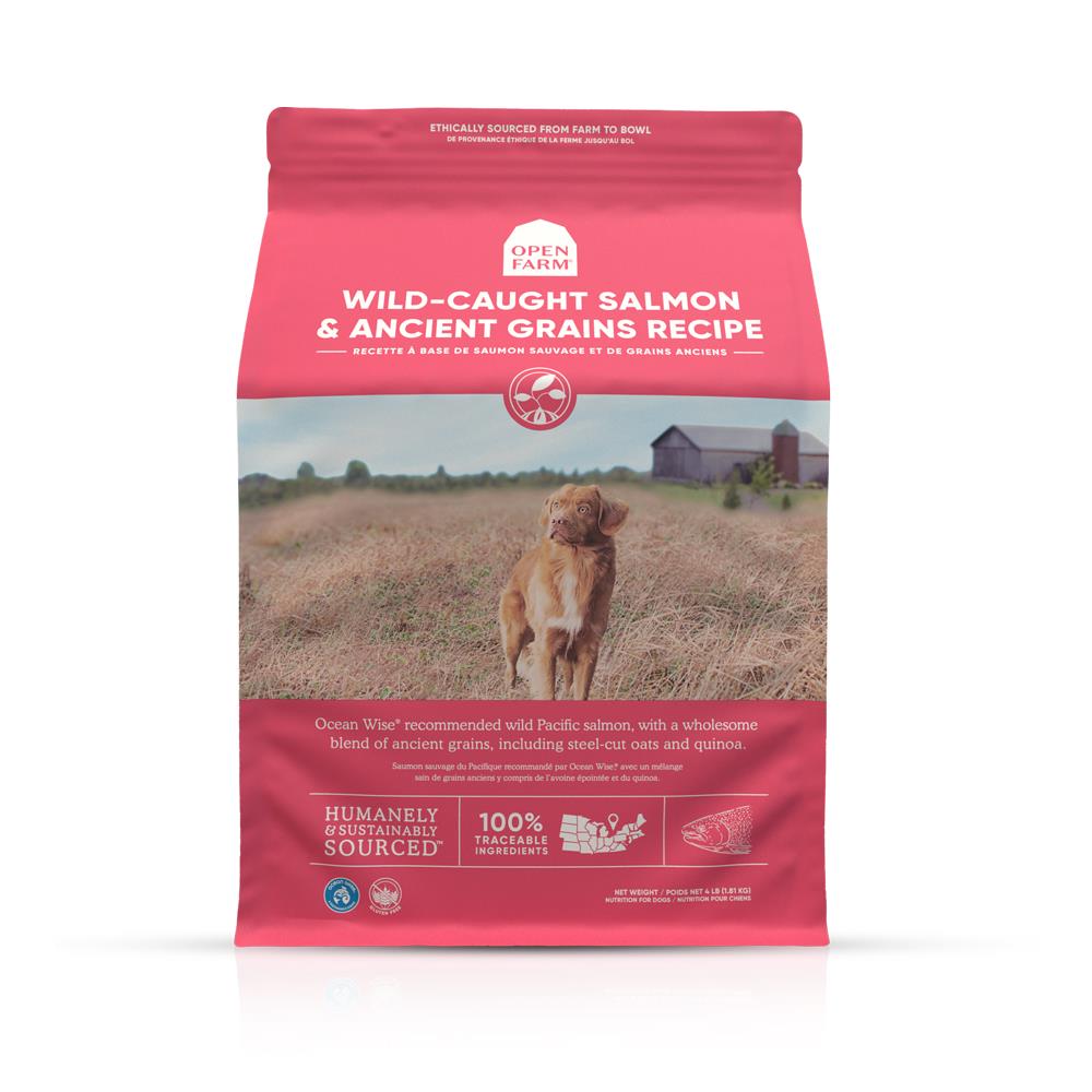 Open Farm Wild-Caught Salmon and Ancient Grains Dry Dog Food - 22 Lbs  