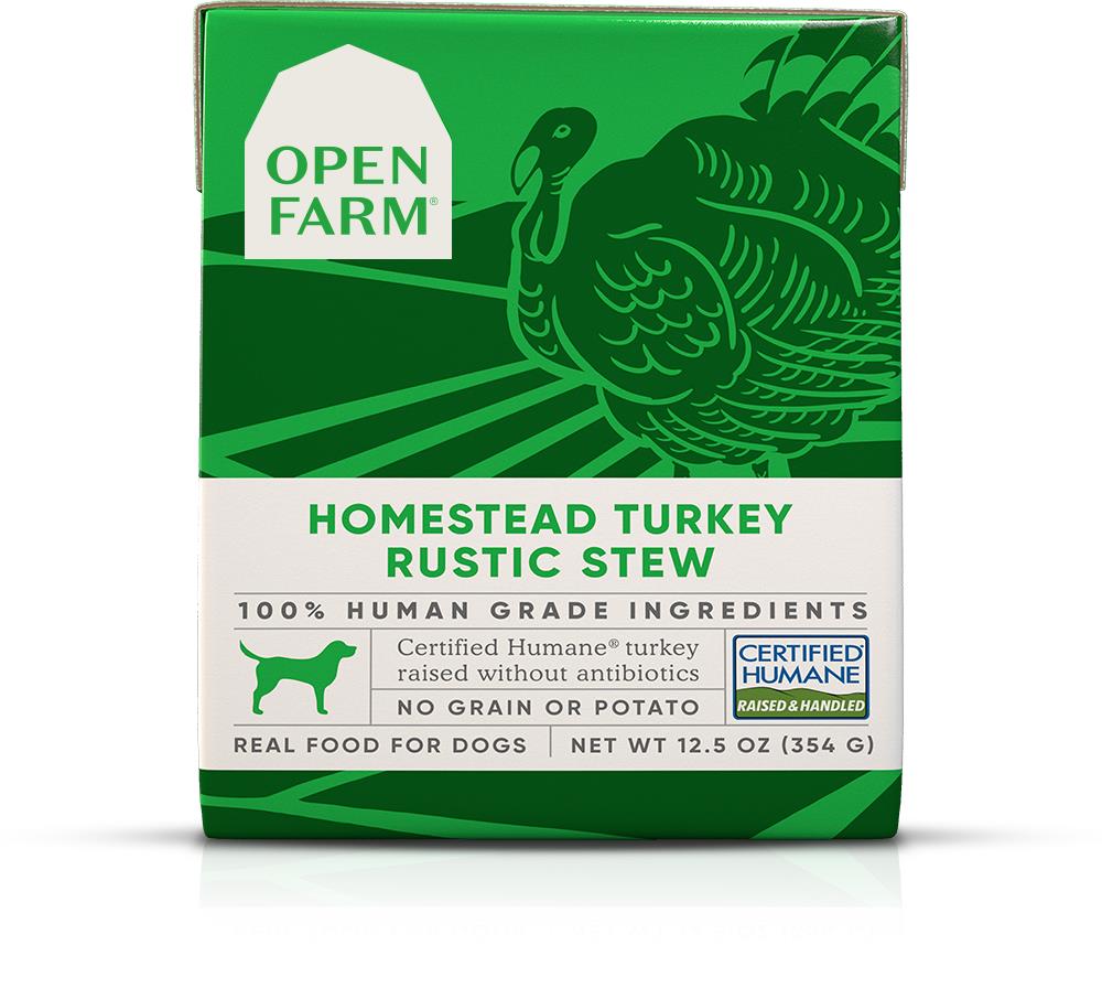 Open Farm Rustic Stew Grain-Free Homestead Turkey Wet Dog Food or Topper - 12.5 Oz - Case of 12  