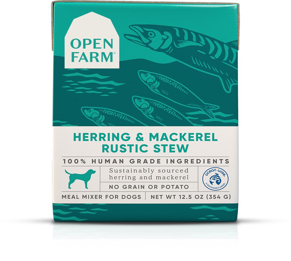 Open Farm Rustic Stew Grain-Free Herring and Mackerel Wet Dog Food or Topper - 12.5 Oz - Case of 12  