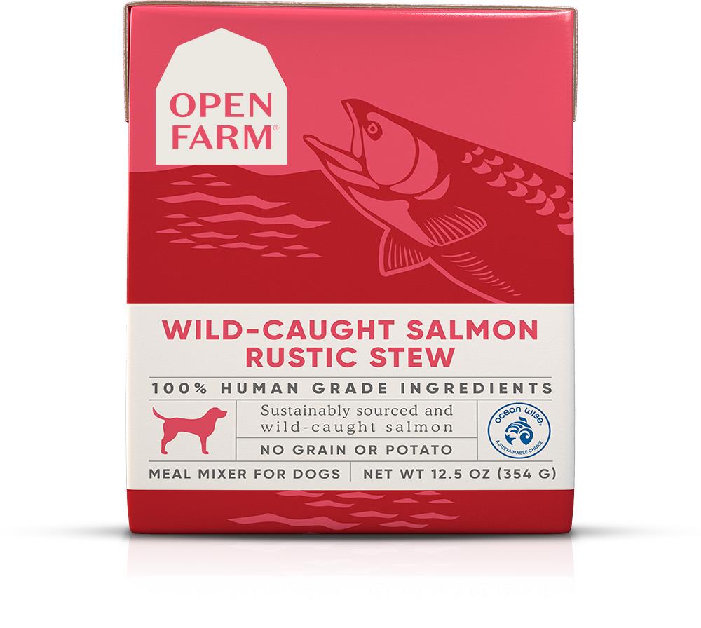 Open Farm Rustic Stew Grain-Free Wild-Caught Salmon Wet Dog Food or Topper - 12.5 Oz - Case of 12  