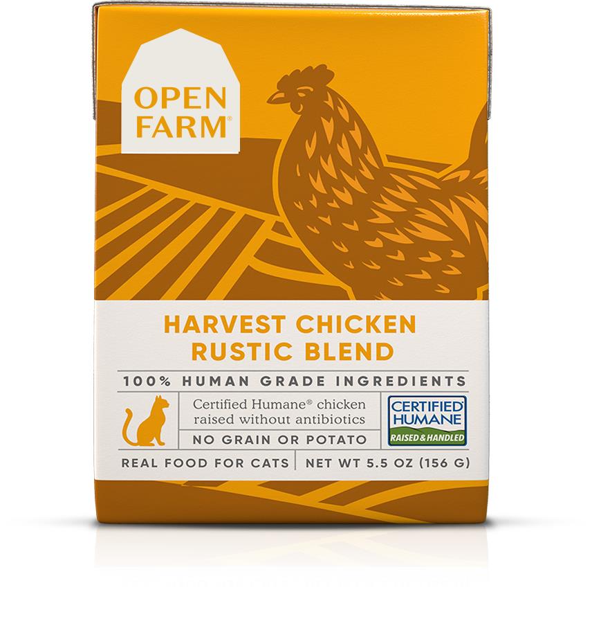 Open Farm Rustic Blend Grain-Free Harvest Chicken Wet Cat Food - 5.5 Oz - Case of 12  