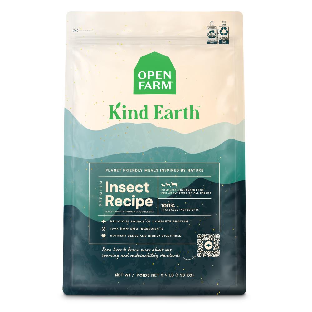 Open Farm Kind Earth Premium Insect with Superfoods Recipe Dry Dog Food - 3.5 Lbs  