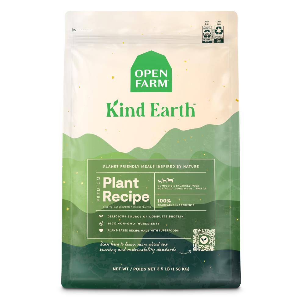 Open Farm Kind Earth Premium Plant Based with Superfoods Recipe Dry Dog Food - 3.5 Lbs  