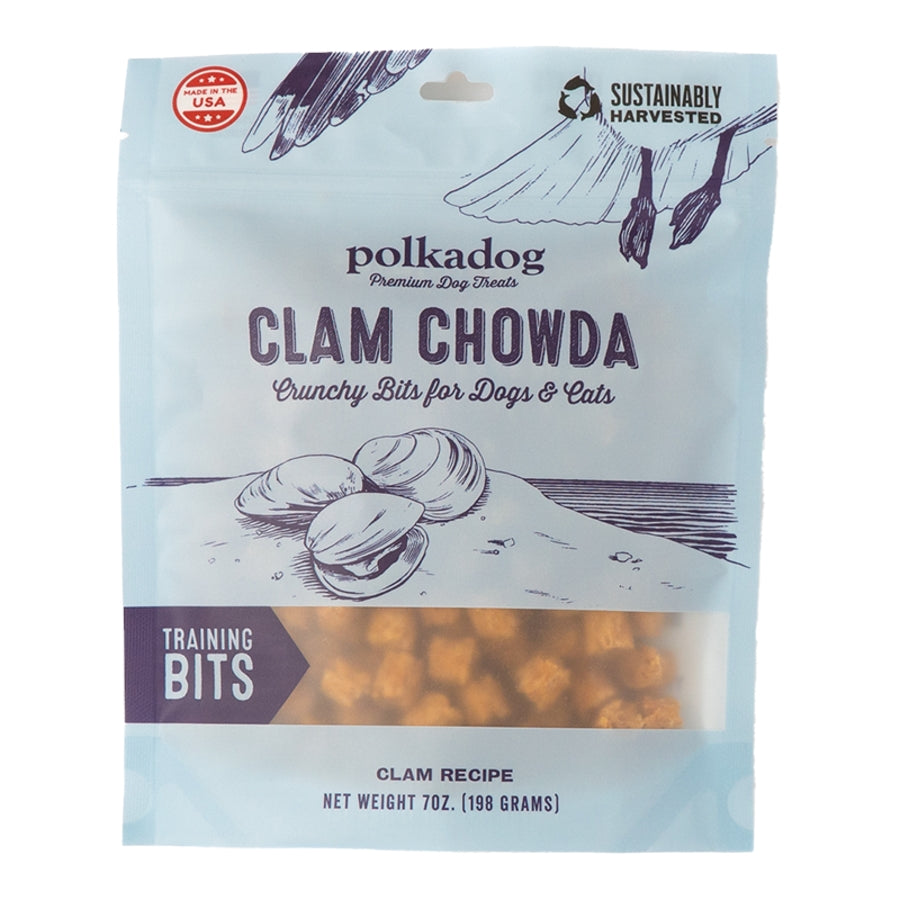 Polka Dog Bakery Clam Chowda Seafood Bits Baked Dog Treats