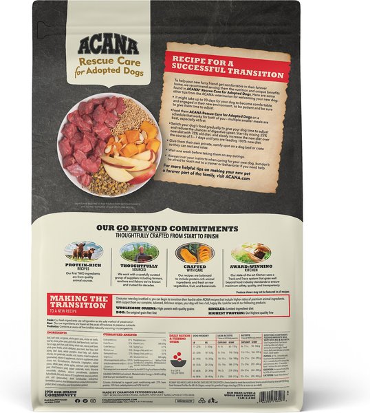 Acana 'Kentucky Dogstar Chicken' Rescue Care for Adopted Dogs Red Meat & Oats Premium Dog Food - 4 lb Bag