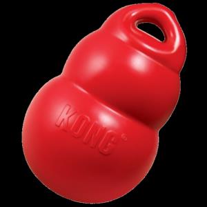 Kong Bounzer Squeak and Rubber Air-Filled Dog Toy Red - Medium  