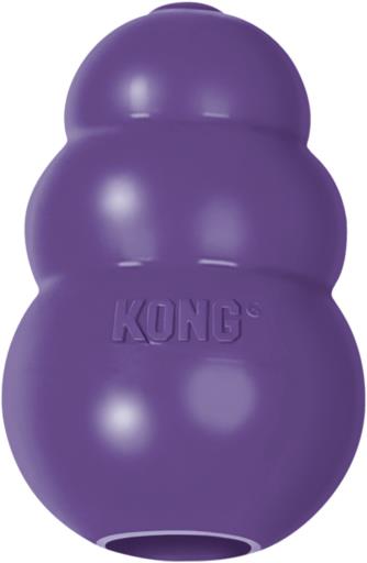 Kong Classic Treat Inserting Senior Natural Rubber Dog Toy - Small  