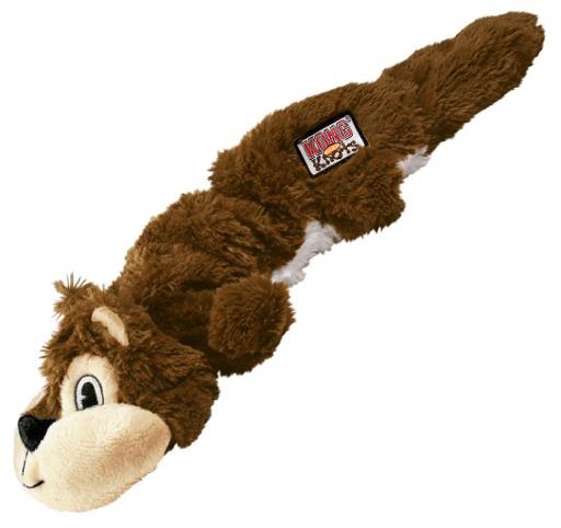 Kong Scrunch Knots Squirrel Squeak and Plush Dog Toy - Small/Medium  