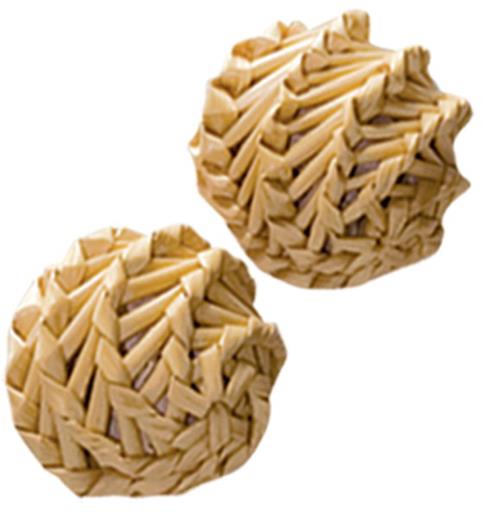 Kong Natural Straw Balls Catnip Cat Toys - 2 Pack  