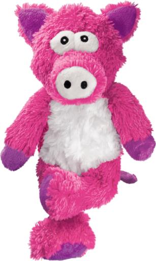 Kong Cross Knots Pig Plush and Squeak Internal Rope Dog Toy - Medium/Large  