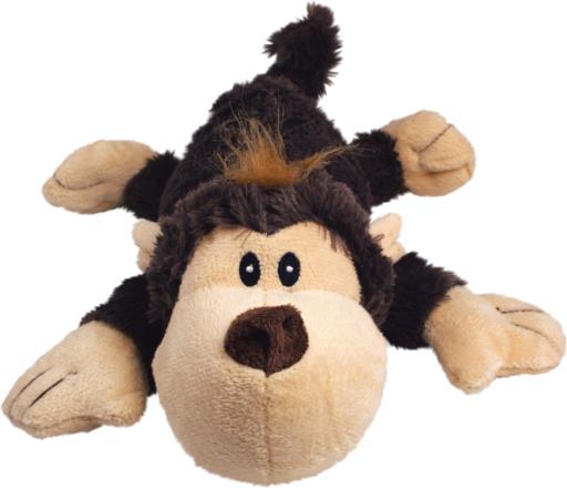 Kong Cozie Spunky the Monkey Squeak and Plush Dog Toy - Medium  