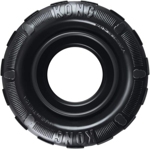 Kong TRAXX Tire Treat Inserting Durable Rubber Dog Toy - Small  