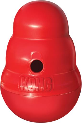 Kong Wobbler Food and Treat Dispensing Slow Feeding Rubber Dog Toy - Small  