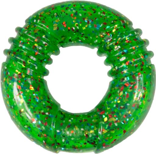 Kong Squeezz Confetti Ring Chew and Squeak Dog Toy - Medium  