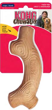 Kong ChewStix Stick Real Wood Dog Toy - Medium  