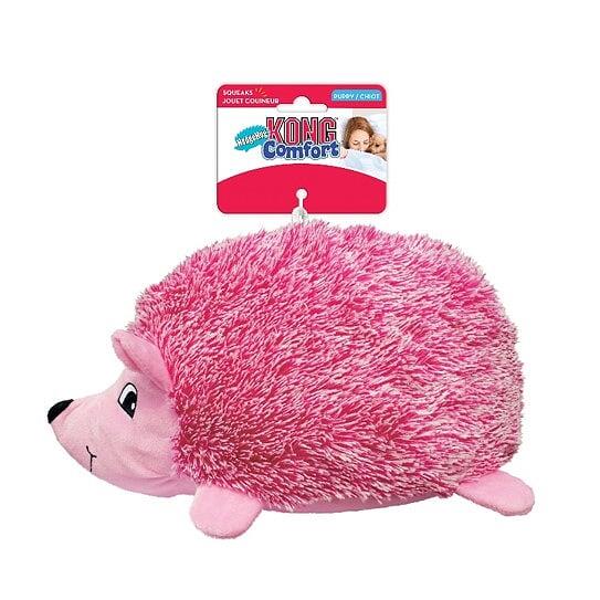 Kong Comfort Hedgehug Squeak and Crinkle Plush Puppy Dog Toy - Assorted - Extra Small  