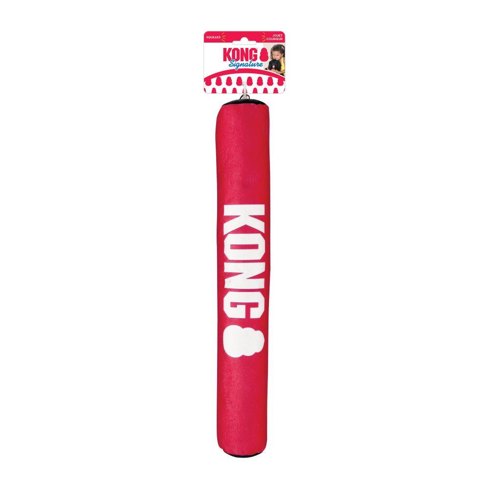 Kong Signature Stick Squeak Crinkle and Rattle Fetch Dog Toy - X-Large  