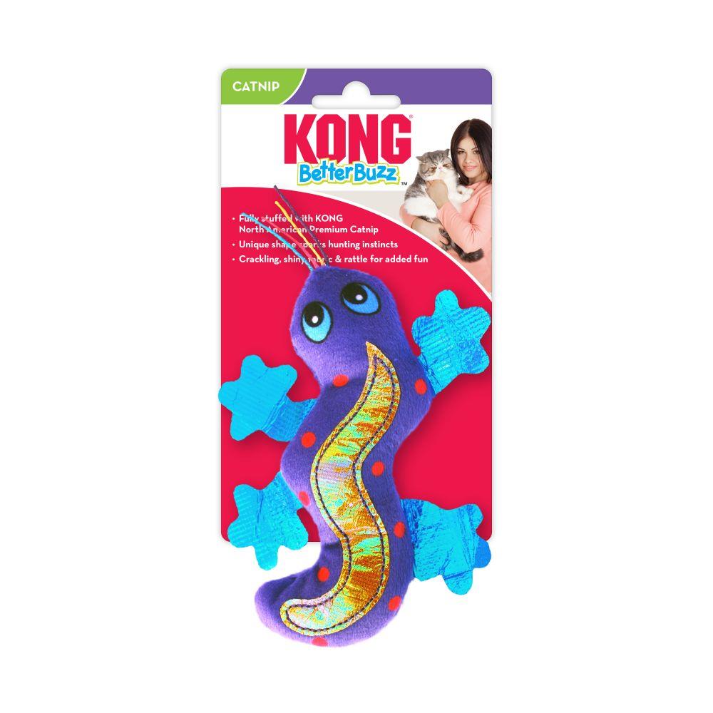 Kong Better Buzz Gecko Catnip Cat Toy  