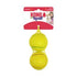 Kong Squeezz Tennis Balls Fetch and Squeak Rubber Dog Toys - Assorted - Medium  