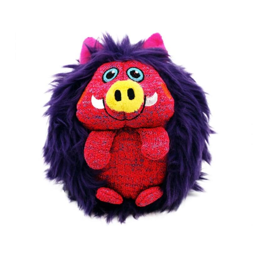 Kong Zigwigz Warthog Squeak and Plush Dog Toy - Medium  