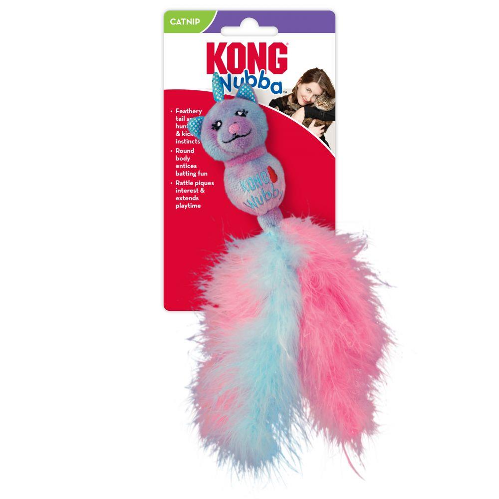 Kong Wubba Caticorn Plush and Sparkle Feather Cat Toy  