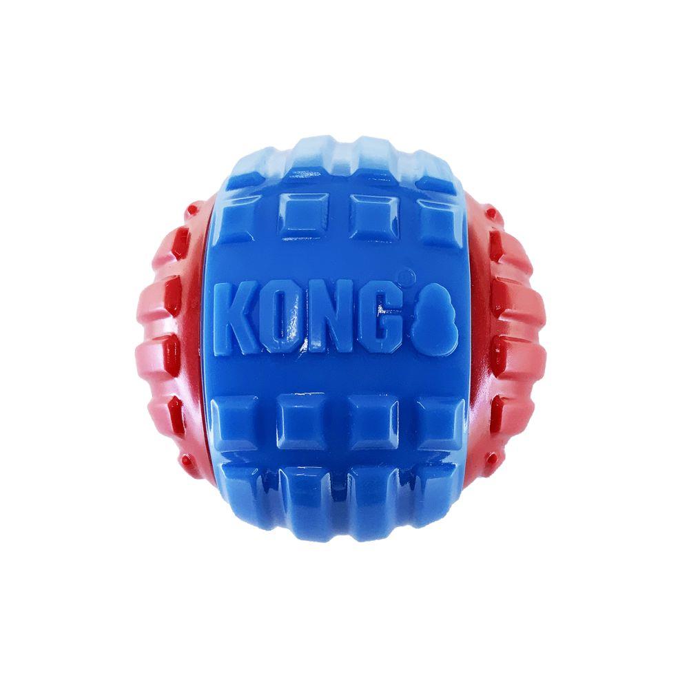 Kong CoreStrength Rattlez Ball Dental Textured Dog Toy - Large  