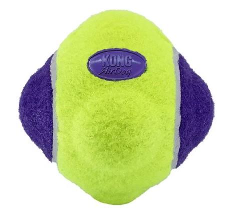 Kong AirDog Squeaky Knobby Ball Felt Fetch Dog Toy - Medium  