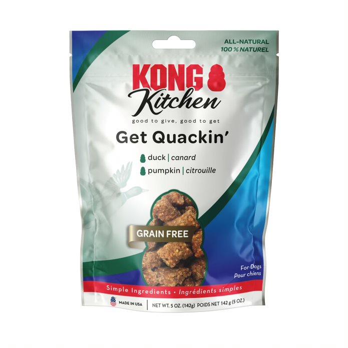 Kong Kitchen Grain-Free Get Quackin Duck and Pumpkin Soft and Chewy Dog Treats - 5 Oz  