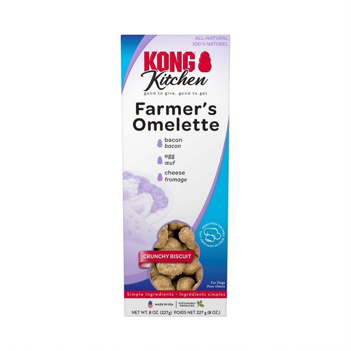 Kong Kitchen Farmers Omelette Bacon Eggs and Cheese Crunchy Dog Treats - 8 Oz  