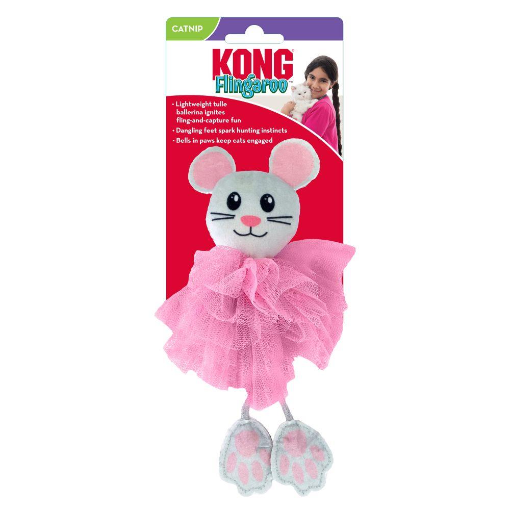 Kong Flingaroo Tutu Jingling Bells in Feet and Plush Catnip Cat Toy - Assorted  