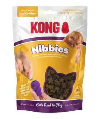 Kong Nibbies Chicken Flavored Crunchy Cat Treats - 2 Oz  