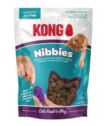 Kong Nibbies Whitefish Flavored Crunchy Cat Treats - 2 Oz  