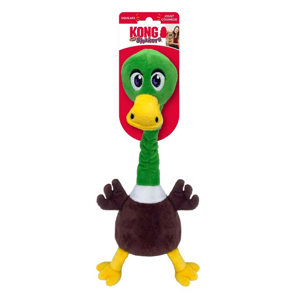 Kong Shakers Bobz Mallard Flexible Squeak and Plush Dog Toy - Medium  