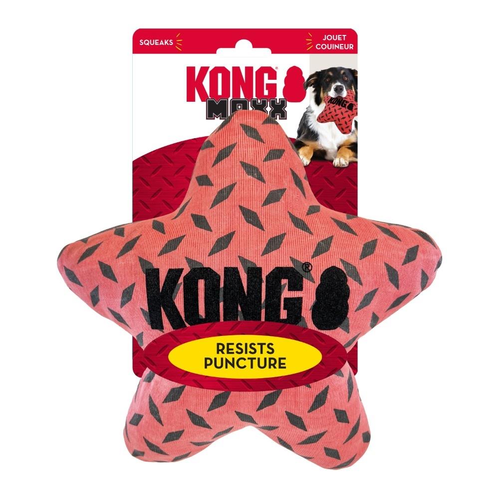 Kong Maxx Star Puncture-Resistant Squeak and Fetch Nylon Dog Toy - Medium/Large  