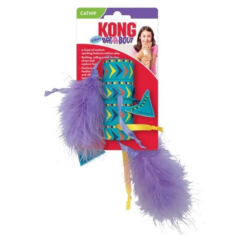 Kong Bat-a-Bout Vibez Roller and Feather Cat Toy  