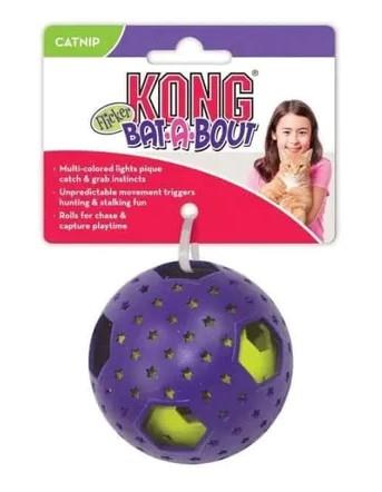 Kong Blissy Moon 2-in-1 Rubber and Catnip Ball Cat Toy - Small  