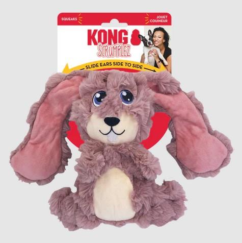 Kong Scrumplez Critters Bunny Squeak and Plush Dog Toy - Medium  