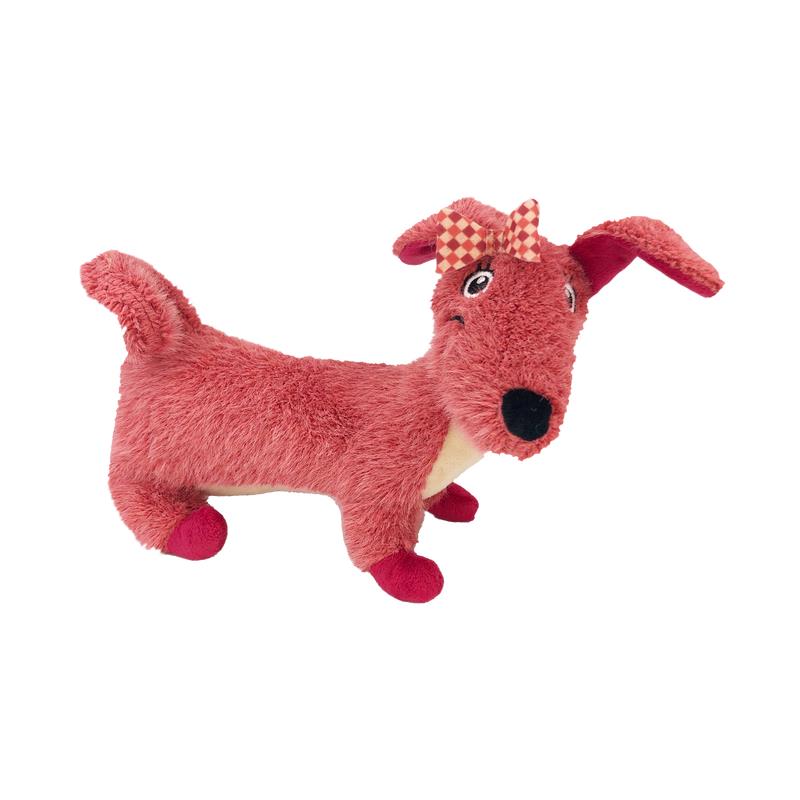 Kong PupSqueaks Daisy Soft and Full-Body Squeaking Dog Toy - Pink/Purple - Medium  