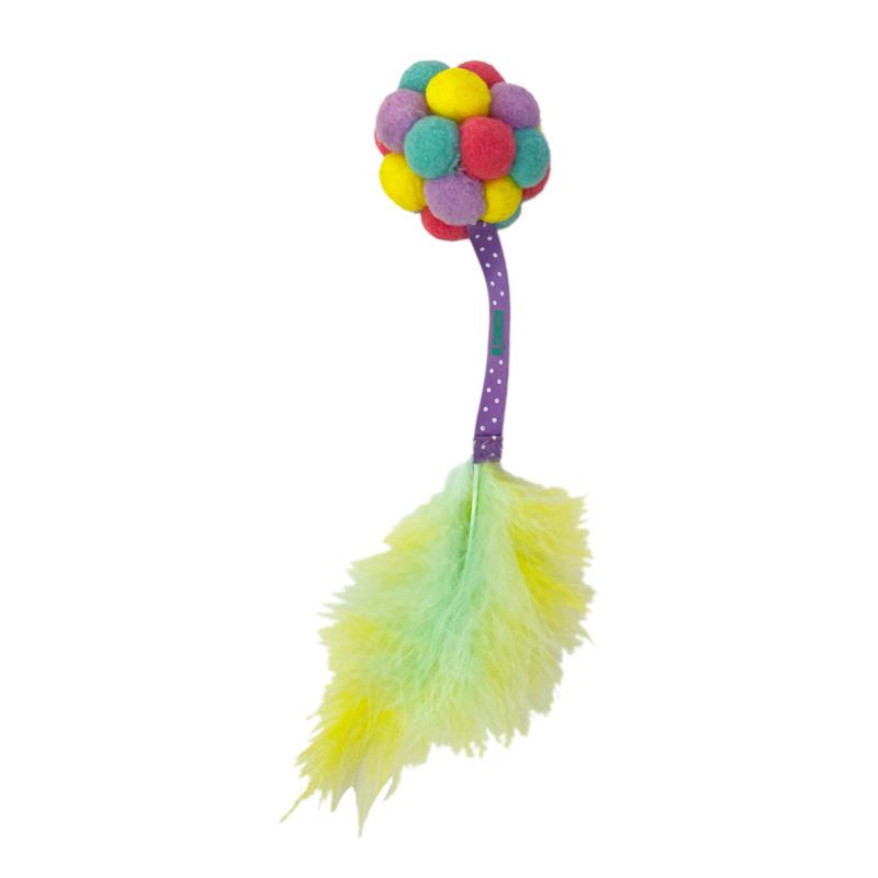 Kong Active Bubble Ball and Feather Rope Catnip Cat Toy  