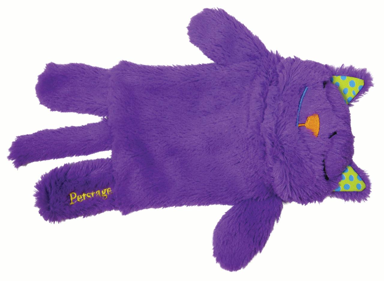 Outward Hound Catstages Purr Pillow Electronic Touch-Activated Calming Plush Catnip Cat Toy